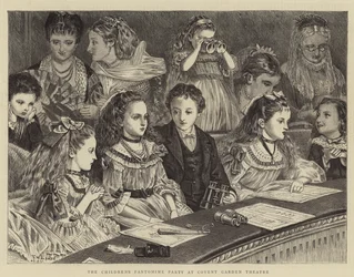La fête de la pantomime des enfants au théâtre de Covent Garden